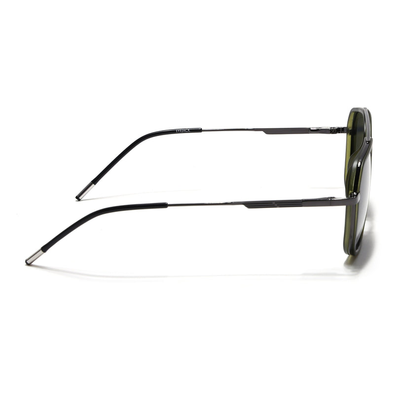 Eyejack Olive & Grey Wayfarer Polarized Sunglasses for Men & Women (2504PCL1496)