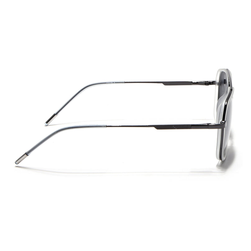 Eyejack Transparent & Grey Wayfarer Polarized Sunglasses for Men & Women (2504PCL1497)