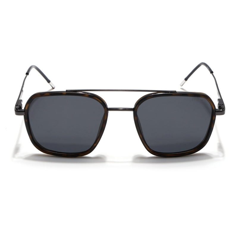 Eyejack Demi Brown & Grey Wayfarer Polarized Sunglasses for Men & Women (2504PCL1498)