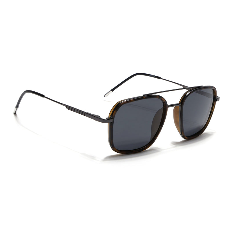 Eyejack Demi Brown & Grey Wayfarer Polarized Sunglasses for Men & Women (2504PCL1498)