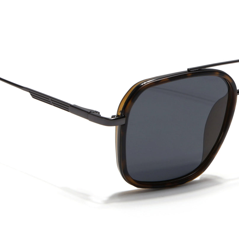 Eyejack Demi Brown & Grey Wayfarer Polarized Sunglasses for Men & Women (2504PCL1498)