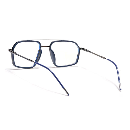 Eyejack Blue & Grey Wayfarer Eyeglasses for Men & Women (2505FCL1578-C2)