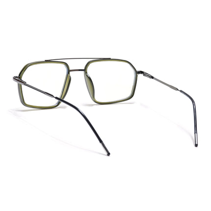 Eyejack Green & Grey Wayfarer Eyeglasses for Men & Women (2505FCL1582-C6)