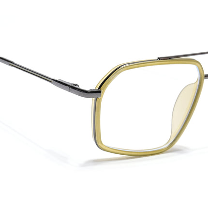Eyejack Light Green & Grey Wayfarer Eyeglasses for Men & Women (2505FCL1583-C7)