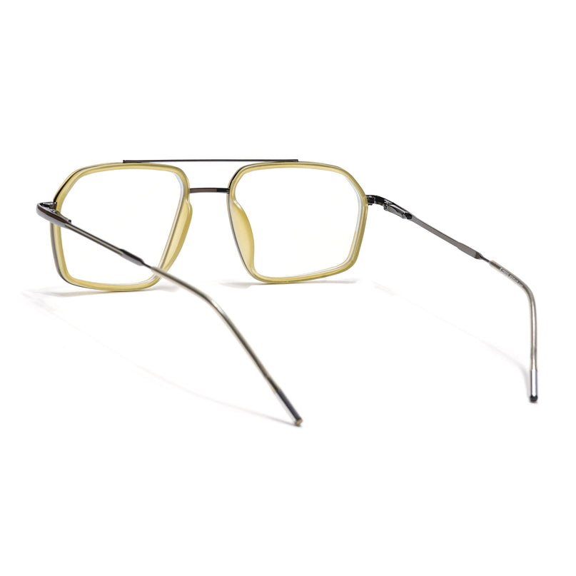 Eyejack Light Green & Grey Wayfarer Eyeglasses for Men & Women (2505FCL1583-C7)