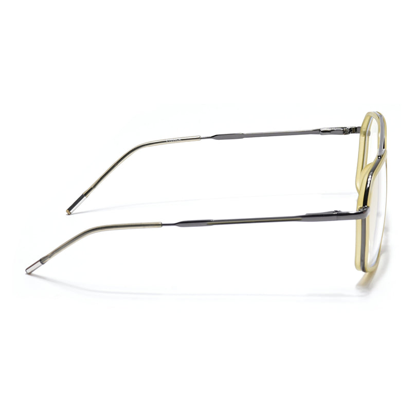 Eyejack Light Green & Grey Wayfarer Eyeglasses for Men & Women (2505FCL1583-C7)