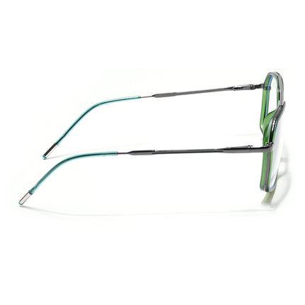 Eyejack Olive & Grey Wayfarer Eyeglasses for Men & Women (2505FCL1584-C8)