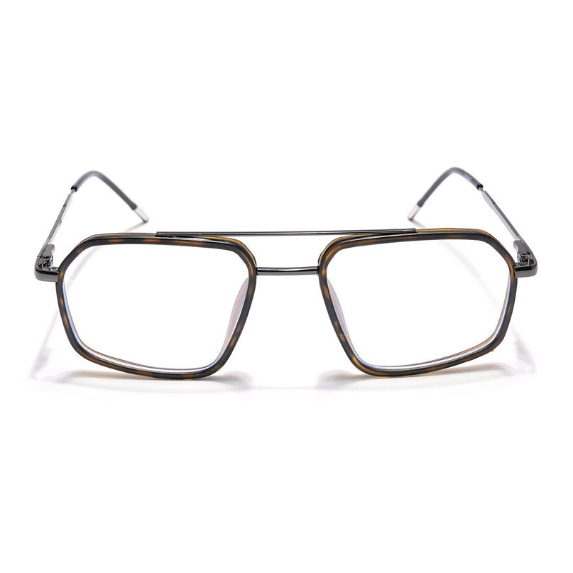 Eyejack Demi Brown & Grey Wayfarer Eyeglasses for Men & Women (2505FCL1586-C10)