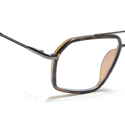 Eyejack Demi Brown & Grey Wayfarer Eyeglasses for Men & Women (2505FCL1586-C10)