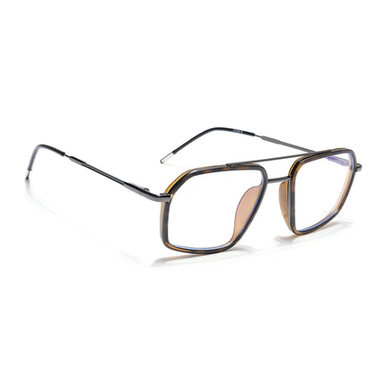 Eyejack Demi Brown & Grey Wayfarer Eyeglasses for Men & Women (2505FCL1586-C10)