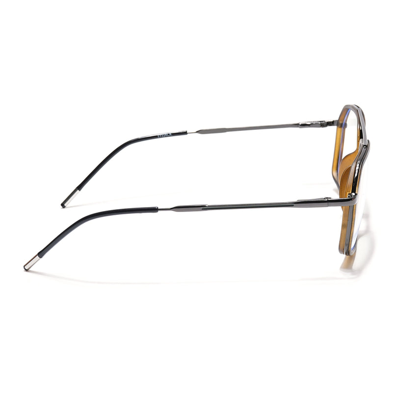 Eyejack Demi Brown & Grey Wayfarer Eyeglasses for Men & Women (2505FCL1586-C10)