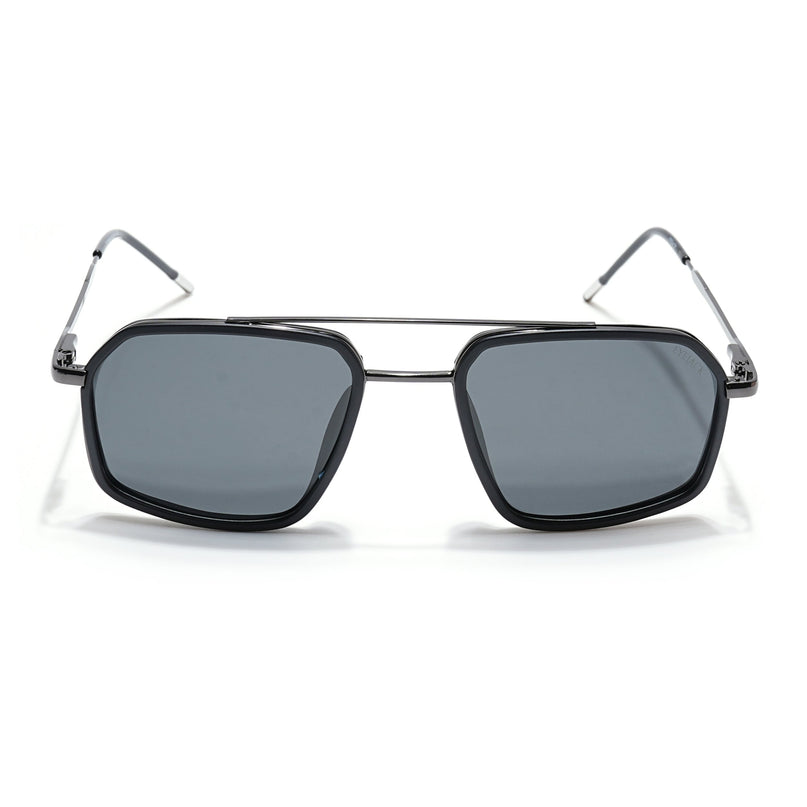 Eyejack Black & Grey Wayfarer Polarized Sunglasses for Men & Women (2505PCL1499)