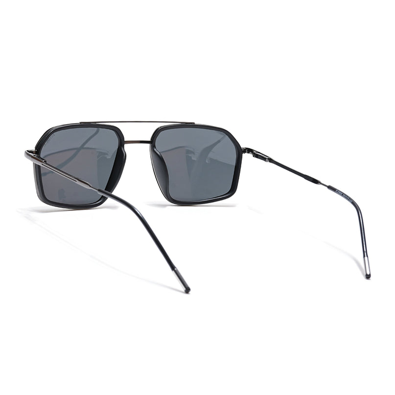 Eyejack Black & Grey Wayfarer Polarized Sunglasses for Men & Women (2505PCL1499)