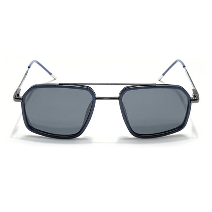 Eyejack Blue & Grey Wayfarer Polarized Sunglasses for Men & Women (2505PCL1500)