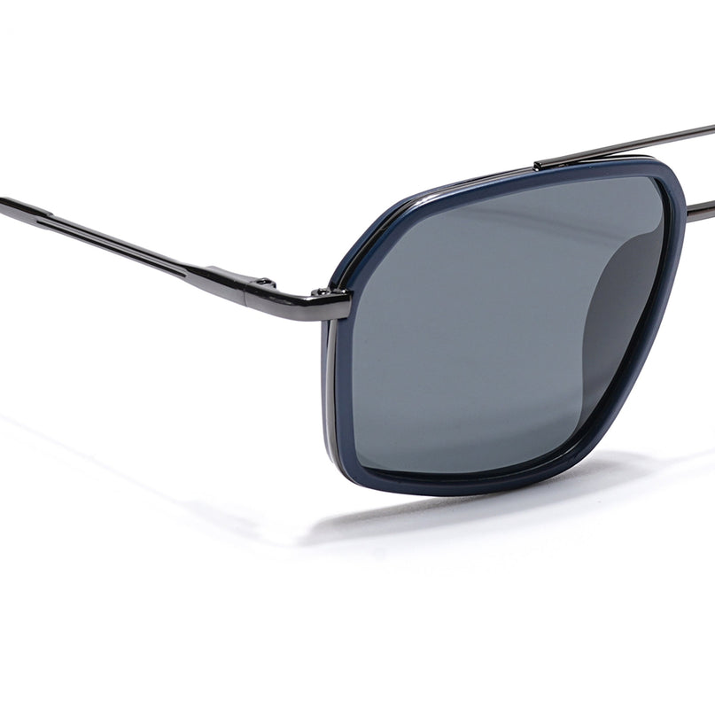 Eyejack Blue & Grey Wayfarer Polarized Sunglasses for Men & Women (2505PCL1500)