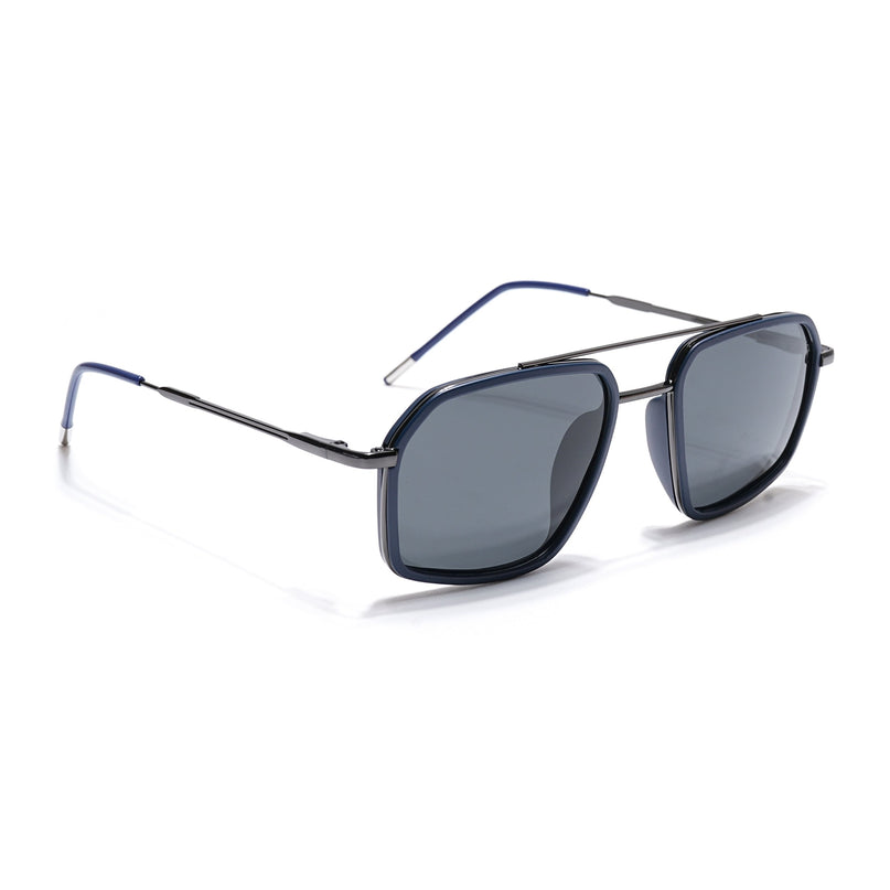 Eyejack Blue & Grey Wayfarer Polarized Sunglasses for Men & Women (2505PCL1500)