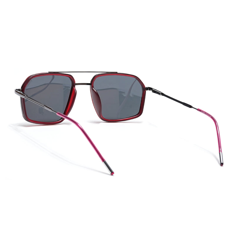 Eyejack Red & Grey Wayfarer Polarized Sunglasses for Men & Women (2505PCL1501)