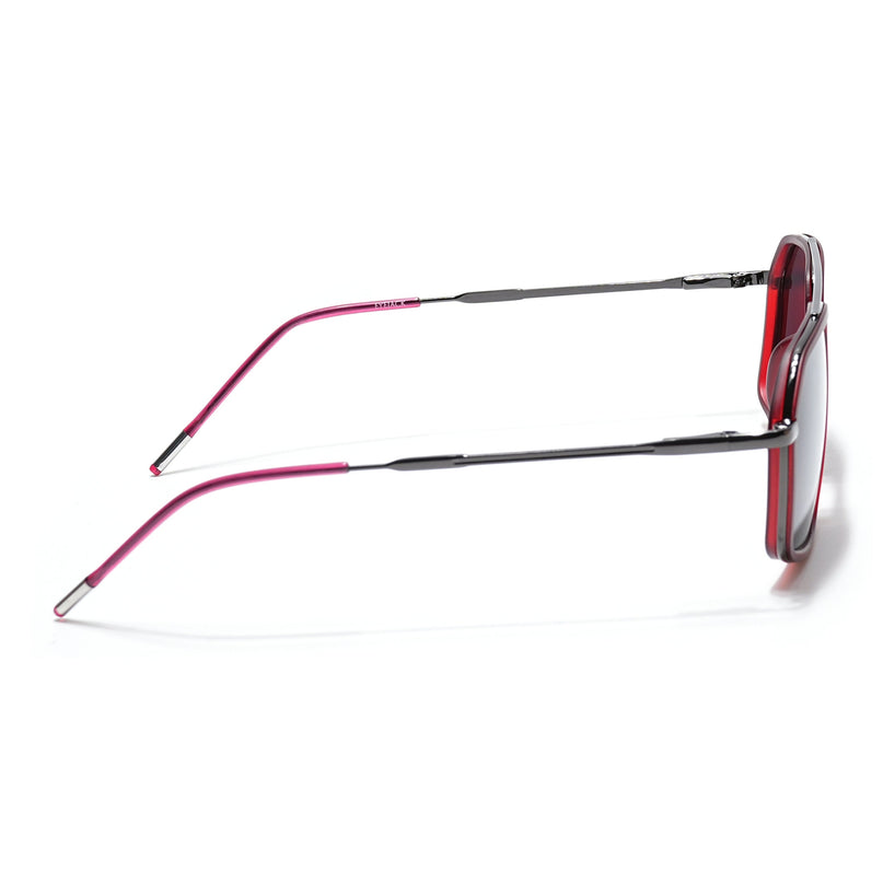 Eyejack Red & Grey Wayfarer Polarized Sunglasses for Men & Women (2505PCL1501)
