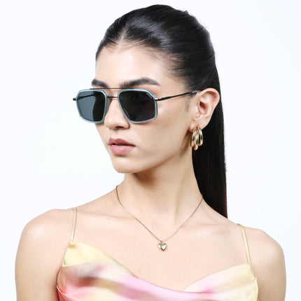Eyejack Sky Blue & Grey Wayfarer Polarized Sunglasses for Men & Women (2505PCL1502)