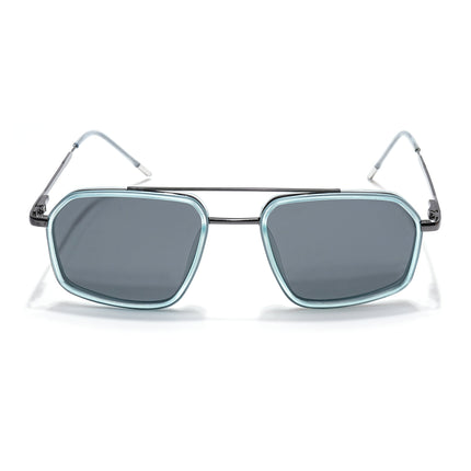 Eyejack Sky Blue & Grey Wayfarer Polarized Sunglasses for Men & Women (2505PCL1502)