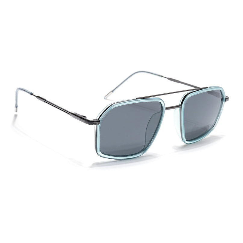 Eyejack Sky Blue & Grey Wayfarer Polarized Sunglasses for Men & Women (2505PCL1502)
