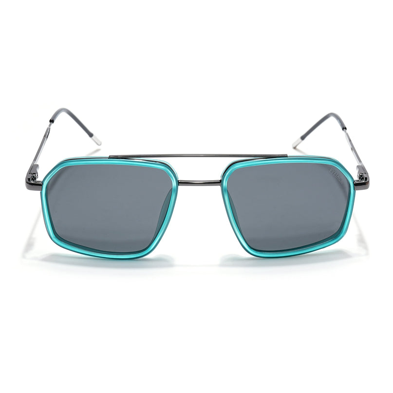 Eyejack Sea Green & Grey Wayfarer Polarized Sunglasses for Men & Women (2505PCL1503)