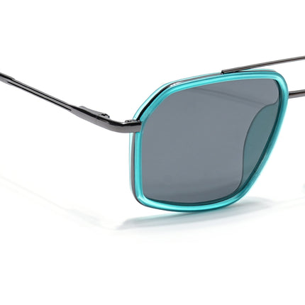 Eyejack Sea Green & Grey Wayfarer Polarized Sunglasses for Men & Women (2505PCL1503)