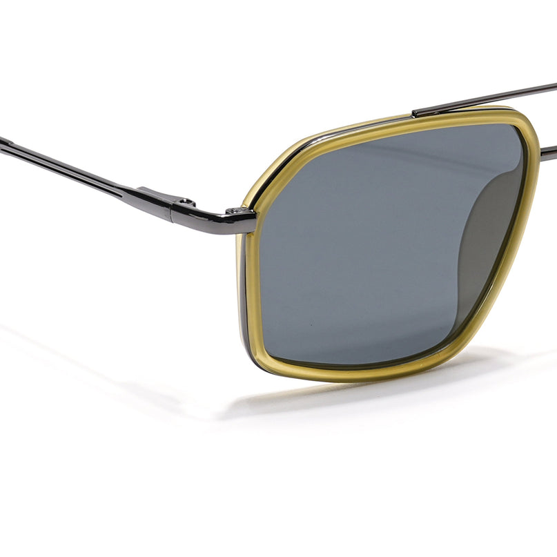 Eyejack Light Green & Grey Wayfarer Polarized Sunglasses for Men & Women (2505PCL1505)
