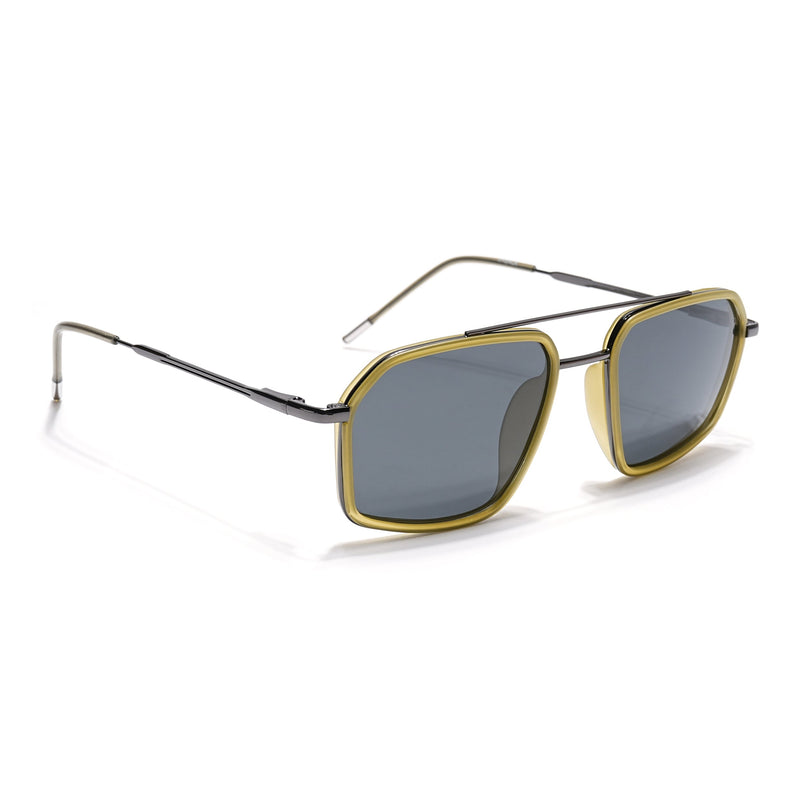 Eyejack Light Green & Grey Wayfarer Polarized Sunglasses for Men & Women (2505PCL1505)