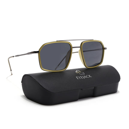Eyejack Light Green & Grey Wayfarer Polarized Sunglasses for Men & Women (2505PCL1505)