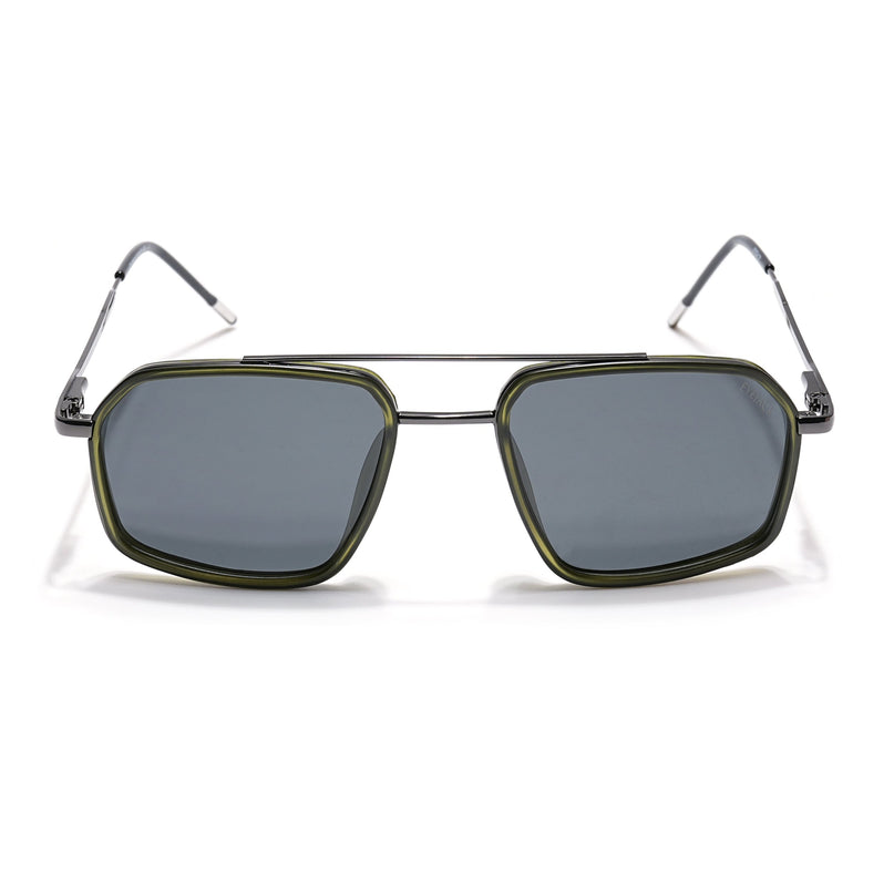 Eyejack Olive & Grey Wayfarer Polarized Sunglasses for Men & Women (2505PCL1506)