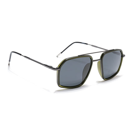 Eyejack Olive & Grey Wayfarer Polarized Sunglasses for Men & Women (2505PCL1506)