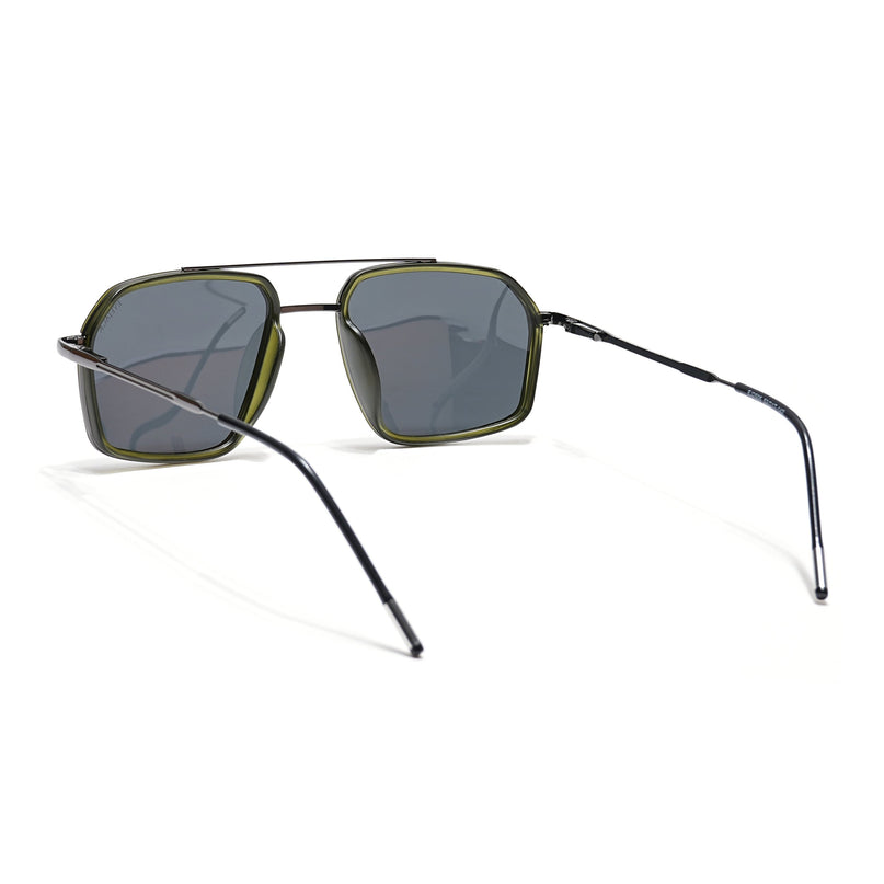 Eyejack Olive & Grey Wayfarer Polarized Sunglasses for Men & Women (2505PCL1506)