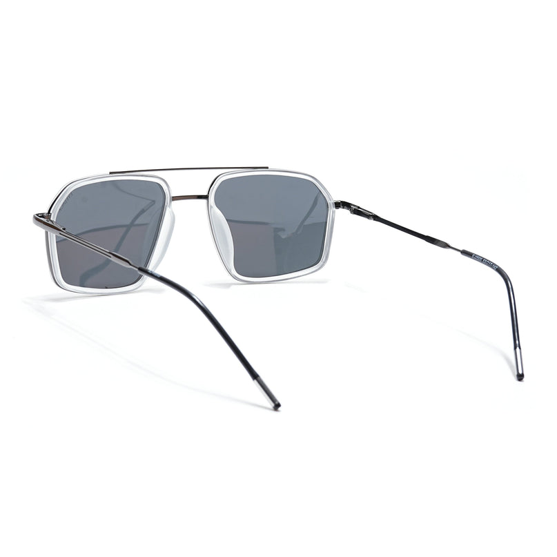 Eyejack Transparent & Grey Wayfarer Polarized Sunglasses for Men & Women (2505PCL1507)