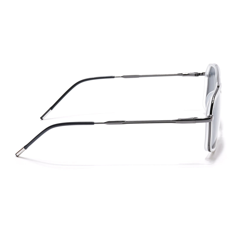 Eyejack Transparent & Grey Wayfarer Polarized Sunglasses for Men & Women (2505PCL1507)