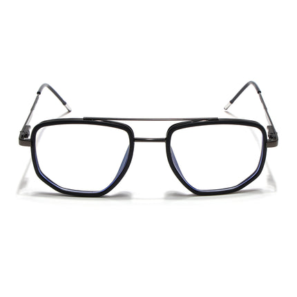 Eyejack Black & Grey Wayfarer Eyeglasses for Men & Women (2506FCL1587-C1)