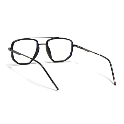 Eyejack Black & Grey Wayfarer Eyeglasses for Men & Women (2506FCL1587-C1)