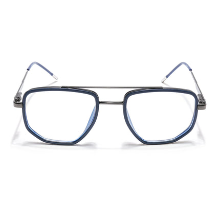 Eyejack Blue & Grey Wayfarer Eyeglasses for Men & Women (2506FCL1588-C2)