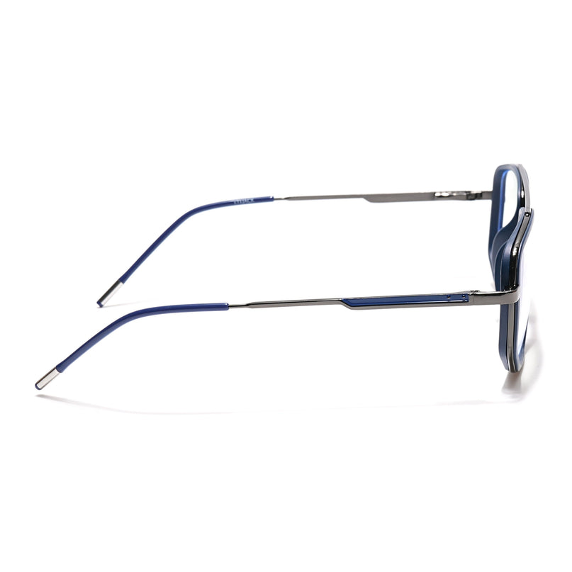 Eyejack Blue & Grey Wayfarer Eyeglasses for Men & Women (2506FCL1588-C2)