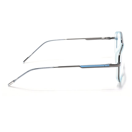 Eyejack Sky Blue & Grey Wayfarer Eyeglasses for Men & Women (2506FCL1590-C4)
