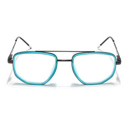 Eyejack Sea Green & Grey Wayfarer Eyeglasses for Men & Women (2506FCL1591-C5)