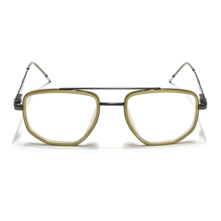 Eyejack Light Green & Grey Wayfarer Eyeglasses for Men & Women (2506FCL1593-C7)