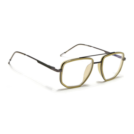 Eyejack Light Green & Grey Wayfarer Eyeglasses for Men & Women (2506FCL1593-C7)