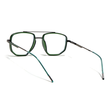 Eyejack Olive & Grey Wayfarer Eyeglasses for Men & Women (2506FCL1594-C8)