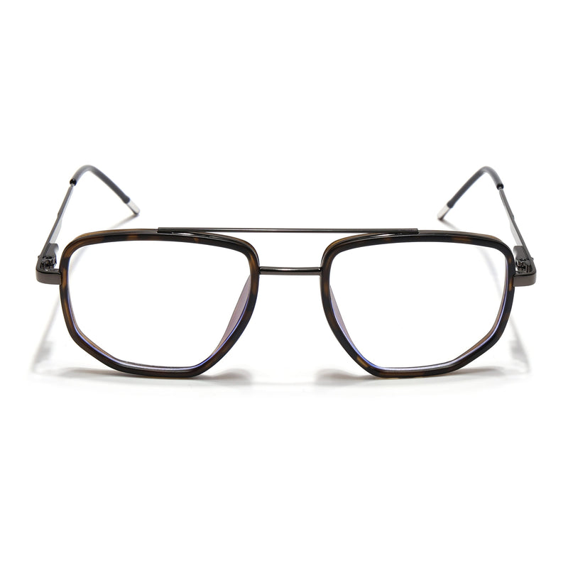Eyejack Demi Brown & Grey Wayfarer Eyeglasses for Men & Women (2506FCL1596-C10)