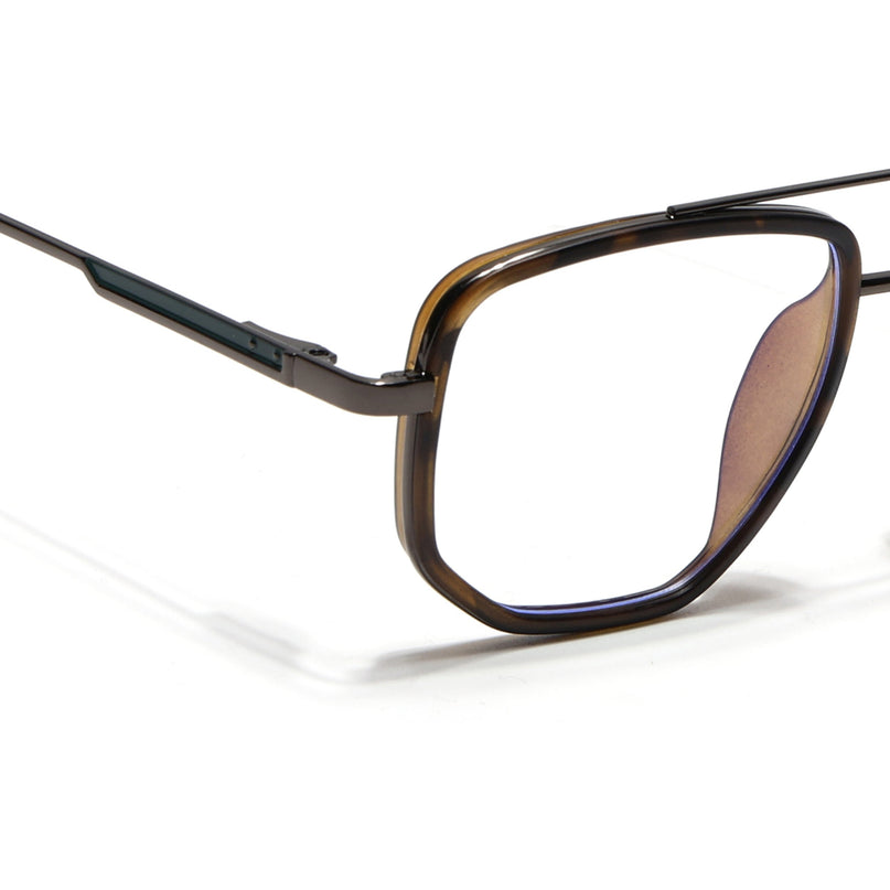 Eyejack Demi Brown & Grey Wayfarer Eyeglasses for Men & Women (2506FCL1596-C10)