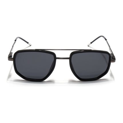 Eyejack Black & Grey Wayfarer Polarized Sunglasses for Men & Women (2506PCL1509)