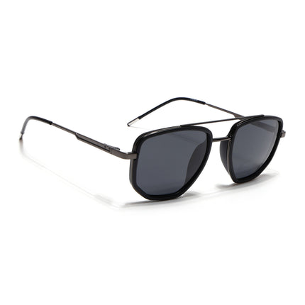 Eyejack Black & Grey Wayfarer Polarized Sunglasses for Men & Women (2506PCL1509)
