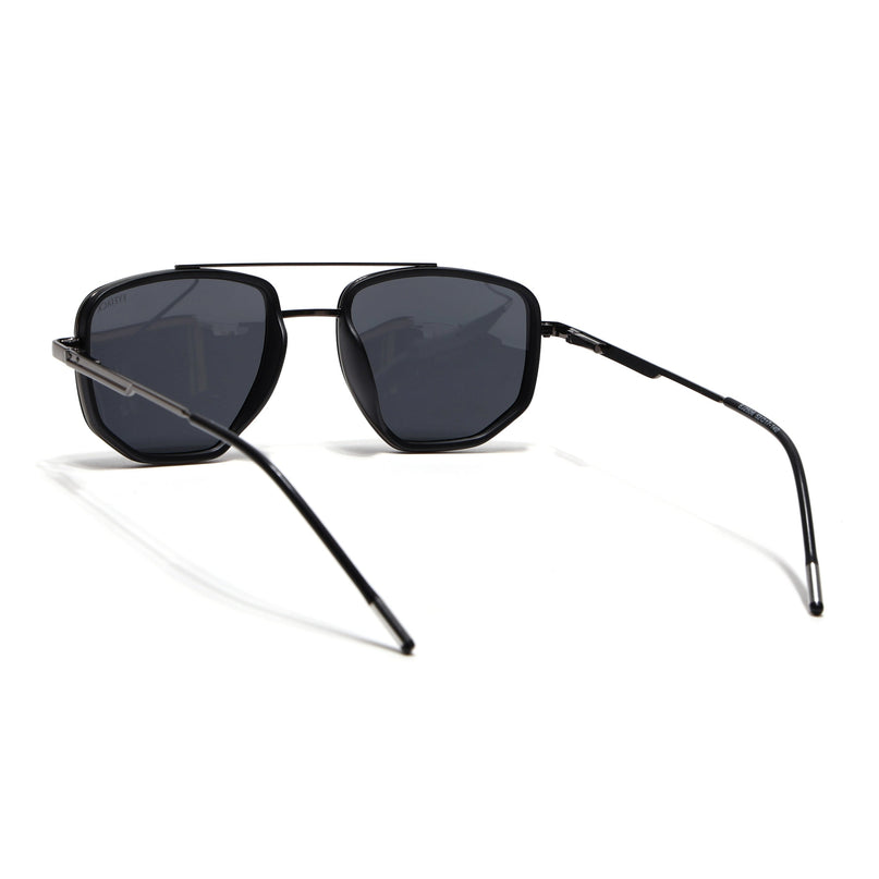 Eyejack Black & Grey Wayfarer Polarized Sunglasses for Men & Women (2506PCL1509)