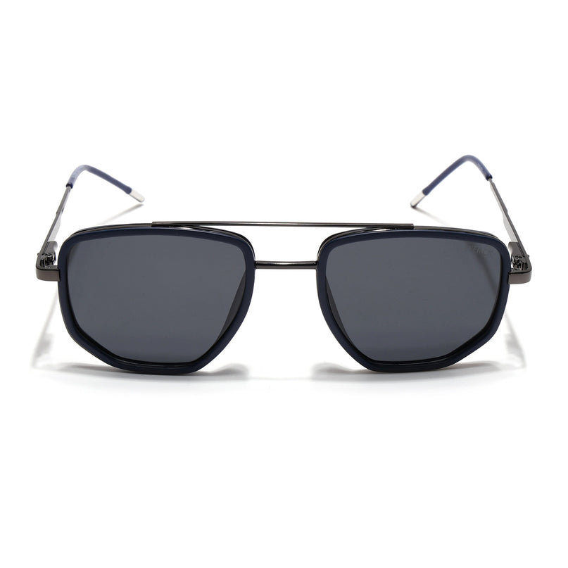 Eyejack Blue & Grey Wayfarer Polarized Sunglasses for Men & Women (2506PCL1510)